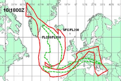 Situación de la nube para las 20.00 de hoy lunes (hora peninsular española).