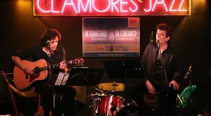 Diego García y Jaime Urrutia en la sala Clamores, en la edición de 2008.