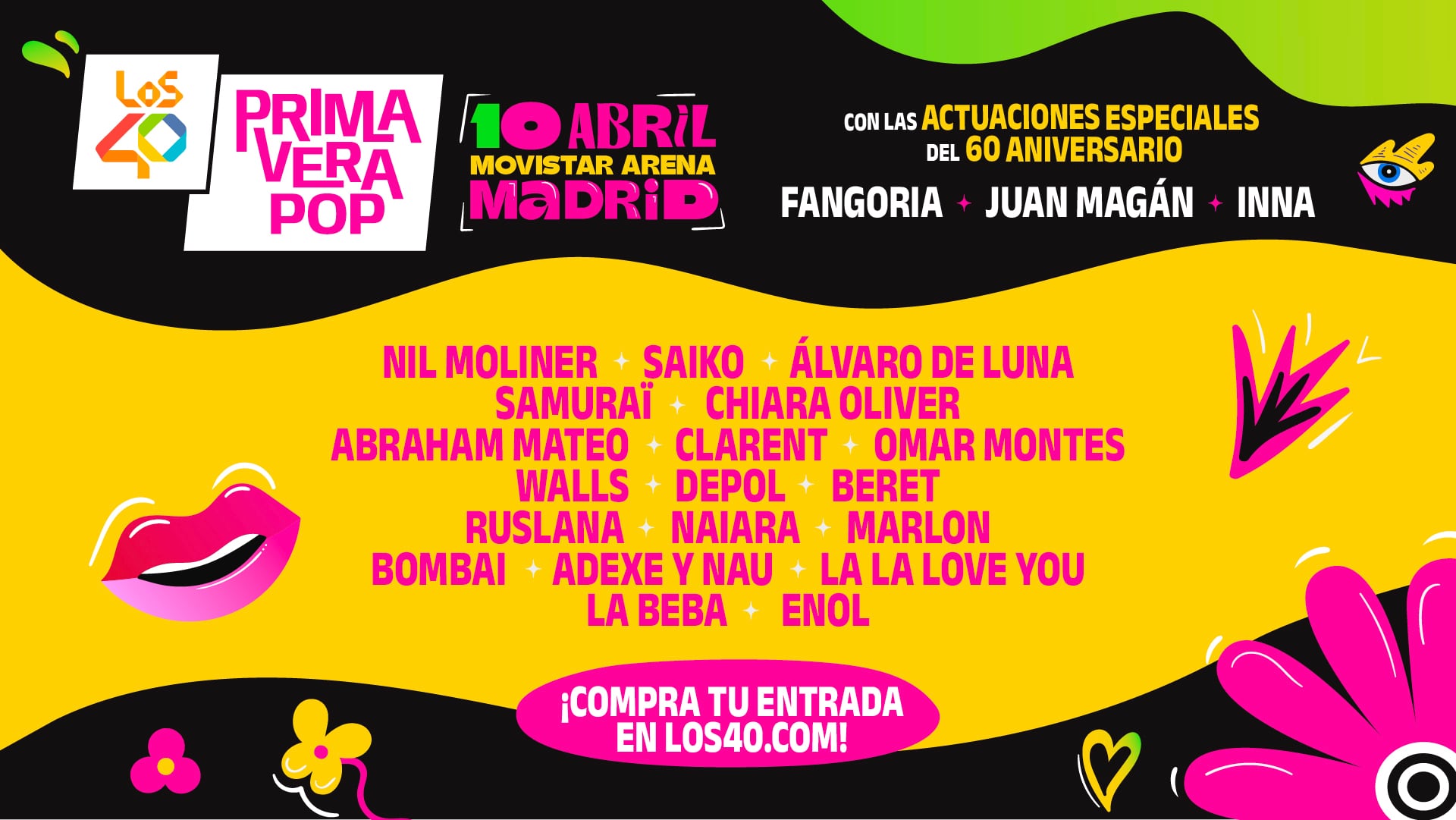 Gana una entrada doble para ‘LOS40 Primavera POP’ en Madrid