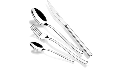 Vista del set de cubiertos con descuento en Amazon.