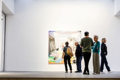 Interior de la galería Malborough, en abril de 2024.