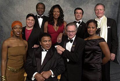 Muhammad Ali, durante la grabación del programa <i>Celebración del 60º cumpleaños de Muhammad Ali,</i> que se emitirá el próximo miércoles.