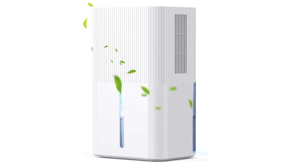 Deshumidificador silencioso con 2.700 ml de capacidad.