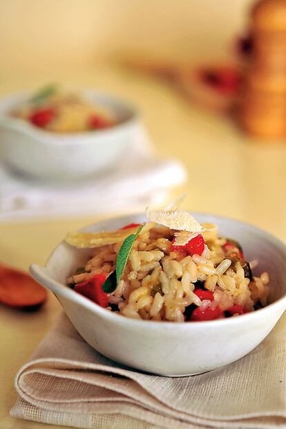 &#39;Risotto&#39; de cuatro pimientos