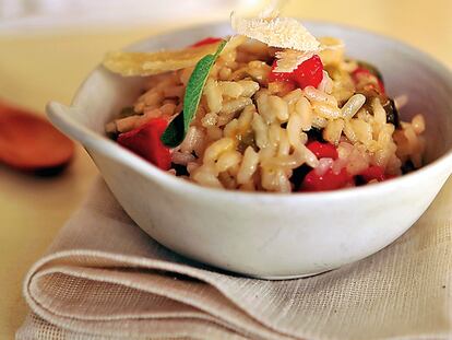 'Risotto' de cuatro pimientos