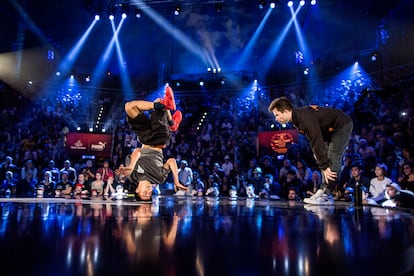 Víctor Montalvo en la final del torneo Red Bull BC ONE en Roma (Italia), en 2015.