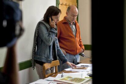 Iñaki Markiegi, presidente de Mundubat, en la sede de la ONG en Bilbao.