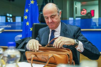 El ministro de Economía español, Luis de Guindos. EFE/Stephanie Lecocq