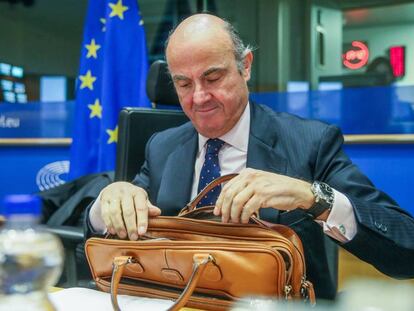 El ministro de Economía español, Luis de Guindos. EFE/Stephanie Lecocq