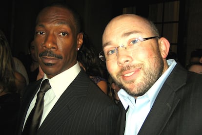 Con Eddie-Murphy en 2007.