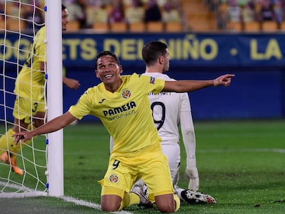 Bacca celebra uno de sus goles contra el Maccabi.