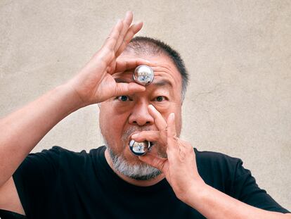 Ai Weiwei, a principios de octubre, en la Cordoaria Nacional, en Lisboa.