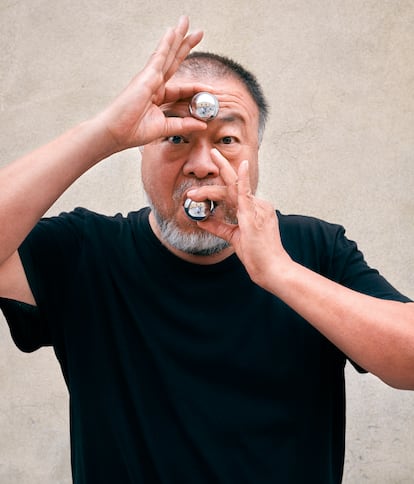 Ai Weiwei, a principios de octubre, en la Cordoaria Nacional, en Lisboa.