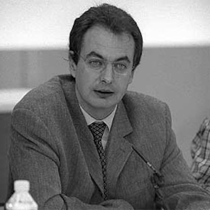 José Luis Rodríguez Zapatero, candidato del PSOE, fotografiado en 1999.