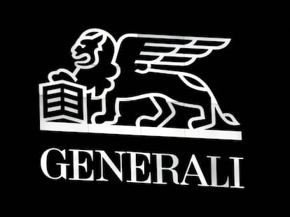 Logo de Generali en su sede de Milán.