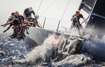 El Ran, barco sueco participante en la Copa del Rey de vela