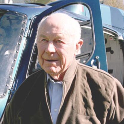 Chuck Yeager, retratado ayer en Sort.