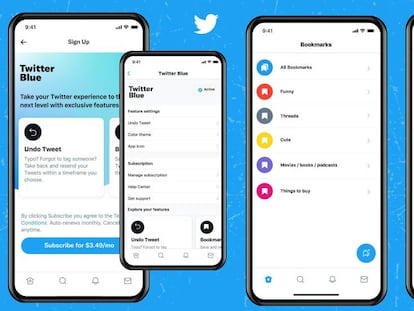 Vista del entorno de Tweeter Blue, la versión de pago de Tweeter