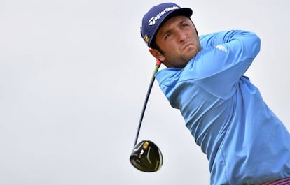 Jon Rahm, en Escocia.