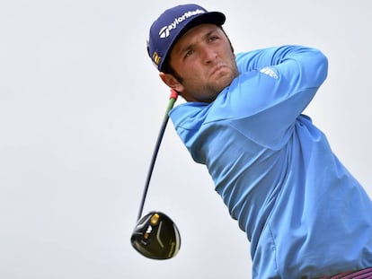 Jon Rahm, en Escocia.