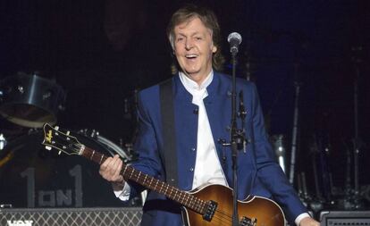 Paul McCartney, durante un concierto en Tampa (EE UU).