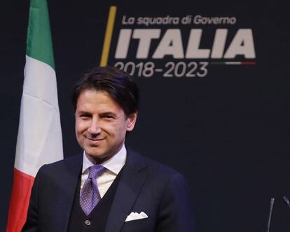 El candidato a primer ministro de Italia, Giuseppe Conte.