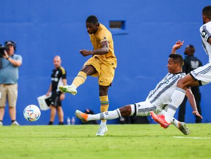 Dembélé, frente a la Juventus en Dallas.