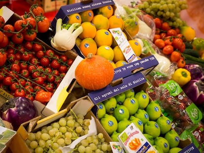 Exposición de frutas ecológicas durante la anterior edición de Organic Food Iberia.