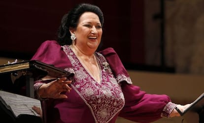 La soprano Montserrat Caballé.