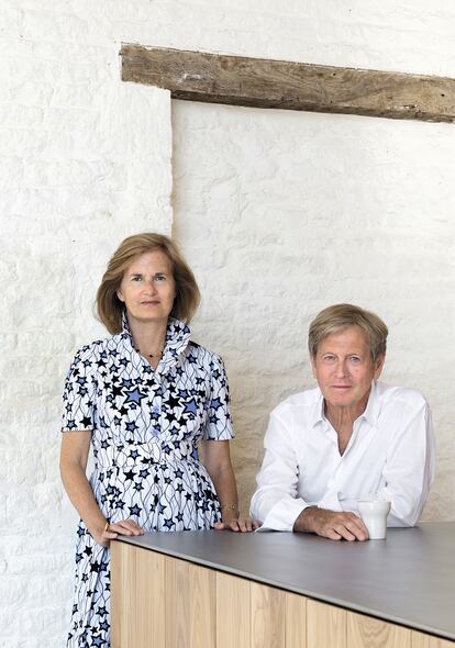 Catherine y John Pawson, en Home Farm.