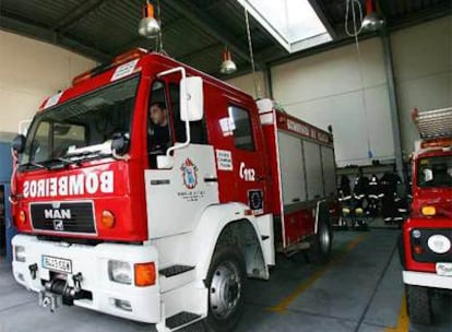 Instalaciones del parque comarcal de bomberos de Ordes.