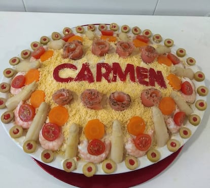 Ensaladilla rusa, publicada por Mari Carmen Bohada Merino en el grupo de Facebook 'Qué coño hago de comer hoy versión buen rollo'.