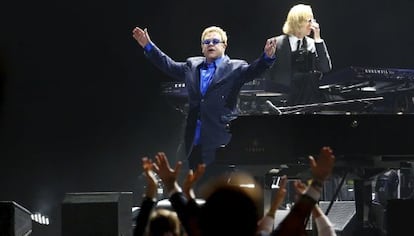 Elton John, el pasado noviembre en un concierto en Madrid. 