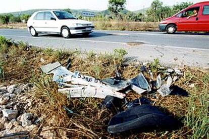 Lugar de la carretera que enlaza Eivissa con San Antonio en el que ha tenido lugar el accidente mortal.