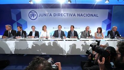 Reunión de la Junta Directiva Nacional del PP.