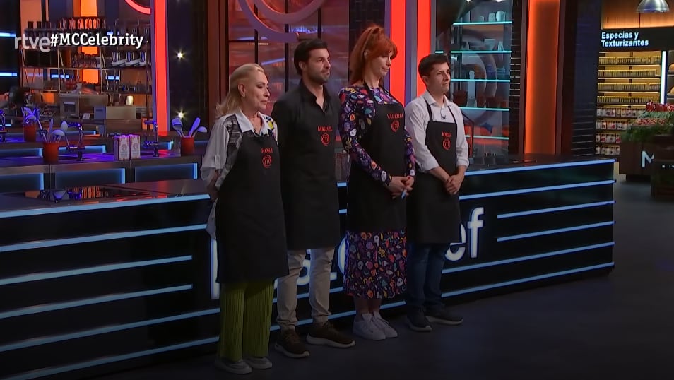 Rosa Benito, Miguel Torres, Valeria Vegas y Jorge Luengo, aspirantes de MasterChef Celebrity.