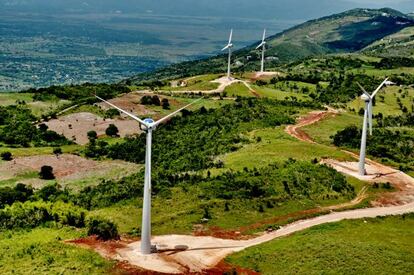 Molinos de energía eólica en Jamaica