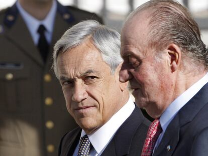 Sebastián Piñera y el rey Juan Carlos