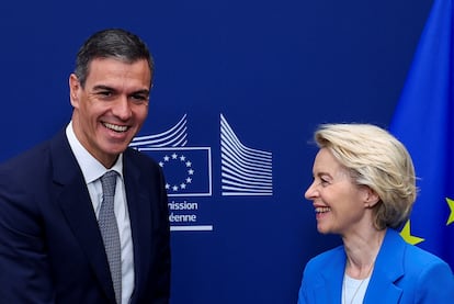 Sánchez y Von der Leyen, este miércoles en Bruselas.