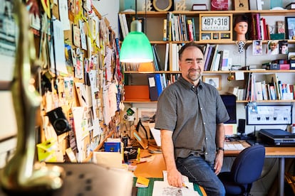 Michel Rabagliati, en su estudio el pasado 10 de junio en su casa en Montreal. 