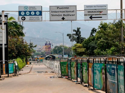 Vista del puente internacional Simón Bolívar, el principal paso fronterizo entre Colombia y Venezuela, el pasado lunes.