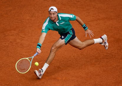 El tenista alemán Jan-Lennard Struff, durante el partido. 