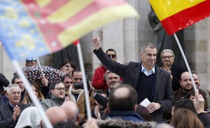 Toni Cantó, este domingo en Valencia.