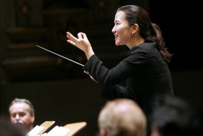 La directora Eun sun Kim, en el Teatro Real.