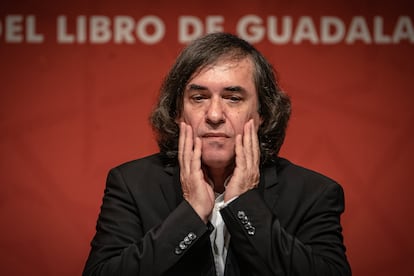 Mircea Cărtărescu durante la ceremonia de premiación.