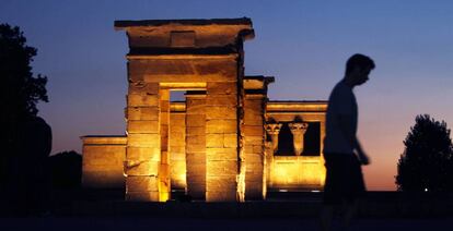 El Templo de Debod, en Madrid.