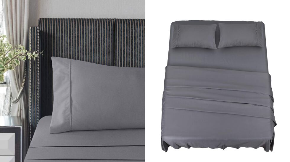 Juego de sábanas para la cama en varios colores.
