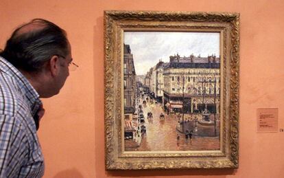 El cuadro de Pissarro, en el Museo Thyssen de Madrid. 