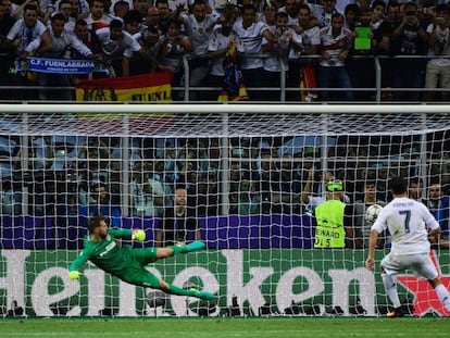 Cristiano lanza el penalti que le da al Madrid la Undécima.