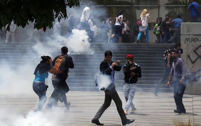 Protestas contra el Gobierno venezolano en mayo de 2014.